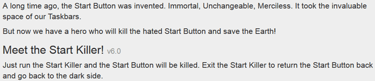 start-killer-offical-description